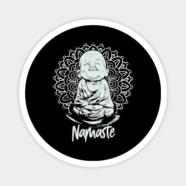 BUDDHA YOGA Funny YOGA namaste Magnet by JaydeMargulies